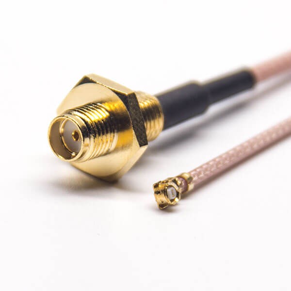 EB-101-0472 SMA射頻線后鎖板母頭直式轉(zhuǎn)IPEX彎式母頭RF線材接RG178