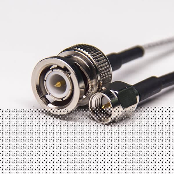 直插式SMA接口公頭鍍鎳轉(zhuǎn)BNC直式公頭接RG316線