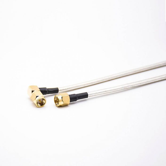 SMA線焊接同軸線RG405公頭直式轉(zhuǎn)彎式射頻線材