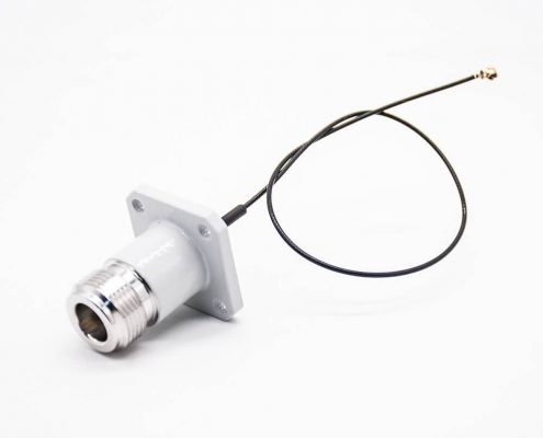 IPEX RF端子直式四孔法蘭N型母頭轉(zhuǎn)IPEX端子線材
