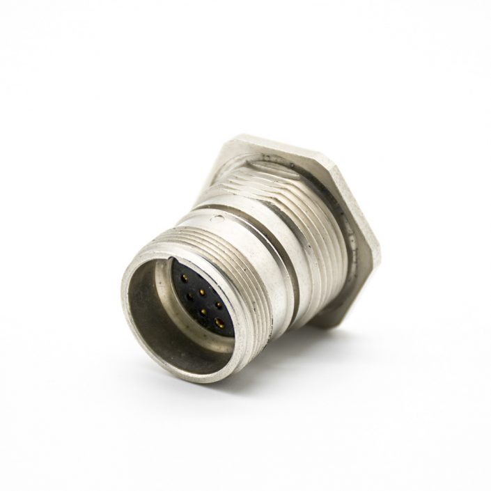 M23母插頭17芯直式接線焊線連接器