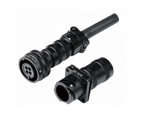 牽引電機連接器YGC-14S4芯直式快速卡口式壓接式IP65公母對接