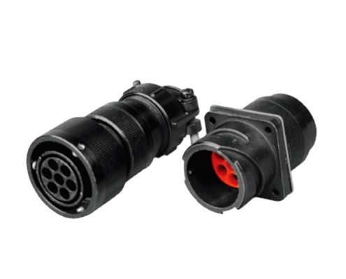 鐵路機車連接器YGC卡口連接IP67壓接式公母對接7芯直式公母對接牽引連接器