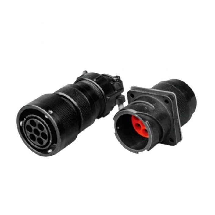 EB-418-1005 鐵路機車連接器YGC卡口連接IP67壓接式公母對接7芯直式公母對接牽引連接器