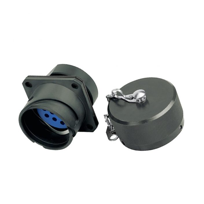 EB-418-1009 軌道交通電連接器IP67快速卡口式連接直式母插座12芯帶防塵蓋YGC牽引連接器