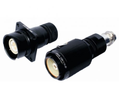 防水圓形連接器1芯直式IP67卡口連接壓接式850A公母對接YGC牽引電連接器