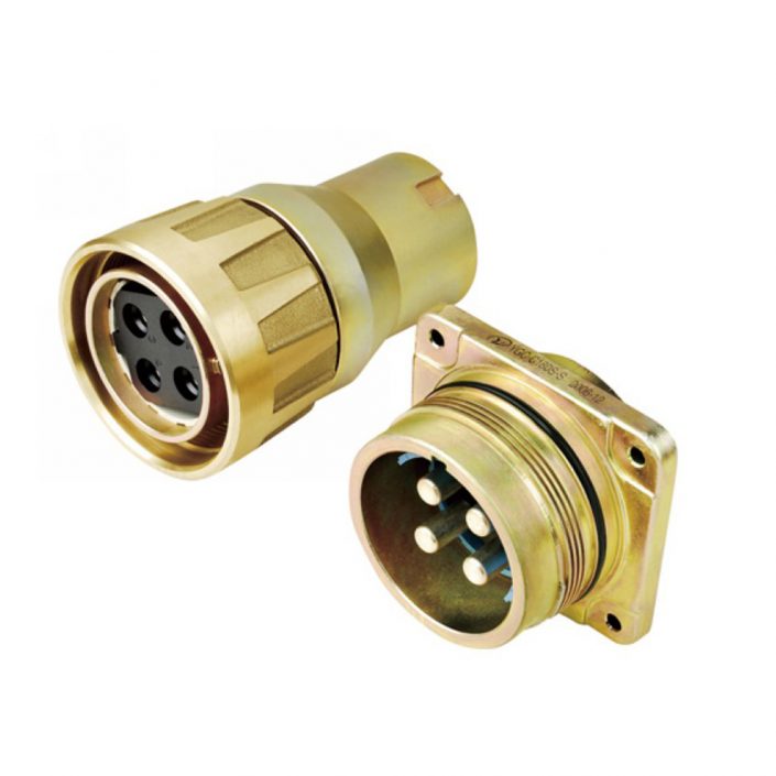 EB-418-1022 軌道交通連接器YGC公母對接直式IP664芯壓接式螺紋連接180A牽引連接器