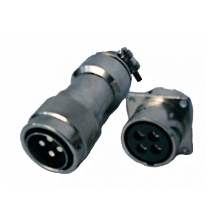 EB-418-1026 圓電連接器YGC系列4針公插頭&母插座直式卡口連接