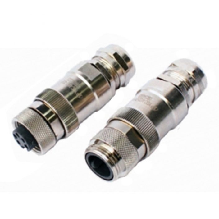 EB-418-1033 電連接器YGC-M22 5芯 公母對接插頭直式螺紋連接圓形連接器