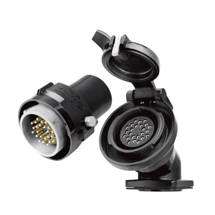 EB-418-1034 YGC24芯公插頭&母插座直式卡口連接鐵路機車牽引連接器