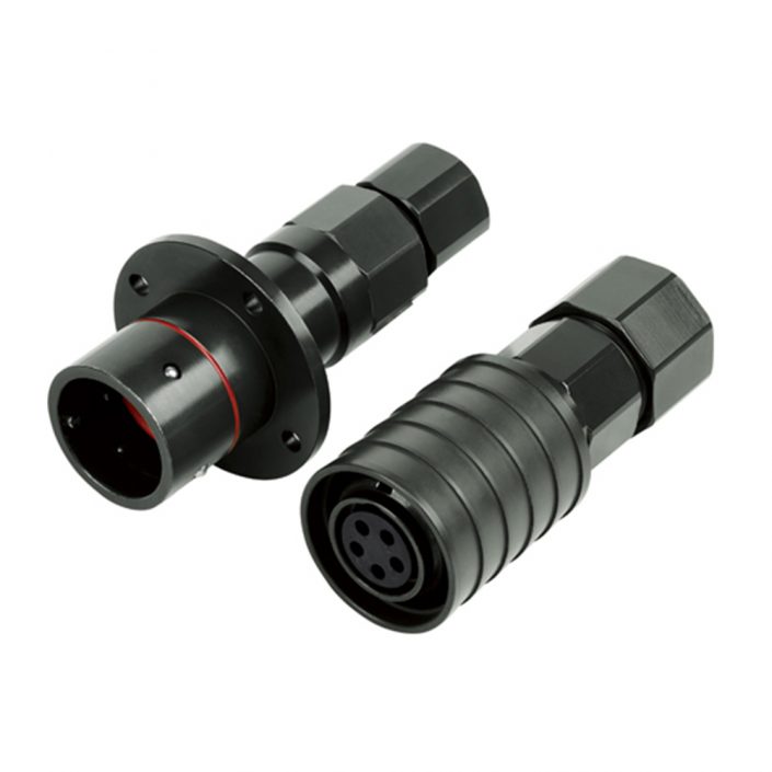 EB-418-1035 電連接器YGC5芯母插頭&公插座電連接器卡口連接直式