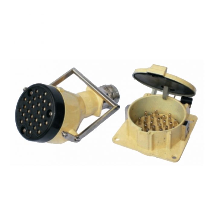 EB-418-3003 卡口圓形連接器YGC-CL彎式公母對接27芯直插杠桿鎖緊連接接線防水牽引連接器