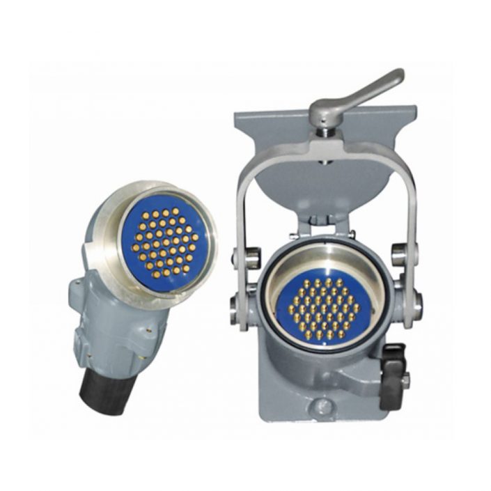 EB-418-3004 鐵路專用圓形電連接器37芯YGC-CL插頭&插座公母對(duì)接彎式直插杠桿鎖緊連接