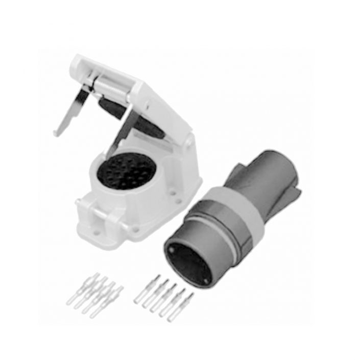 EB-418-4001 牽引電機(jī)連接器插頭&插座JC-CL18芯直式接線公母對接直插杠桿鎖緊連接