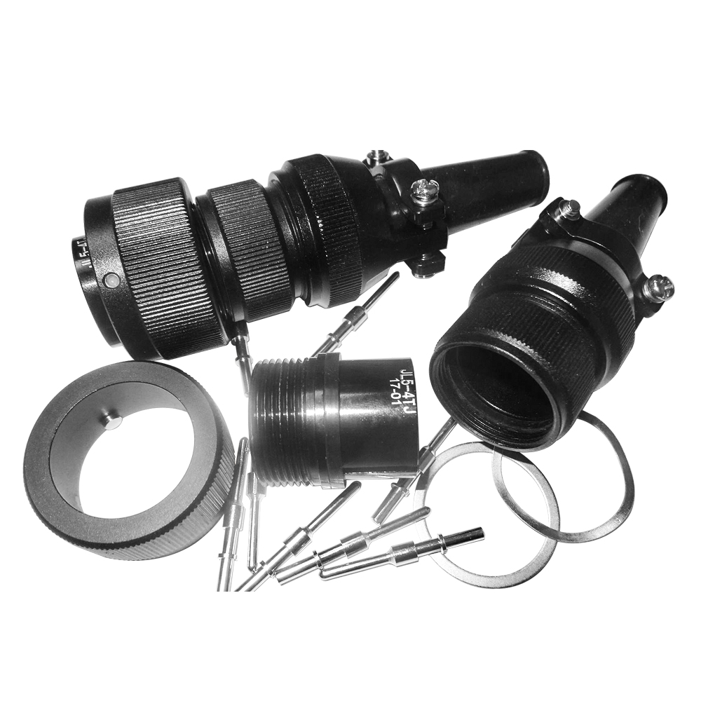 EB-418-5002 鐵路機(jī)車(chē)用電連接器卡扣連接JL插頭4芯公頭接線直式美標(biāo)牽引連接器焊接