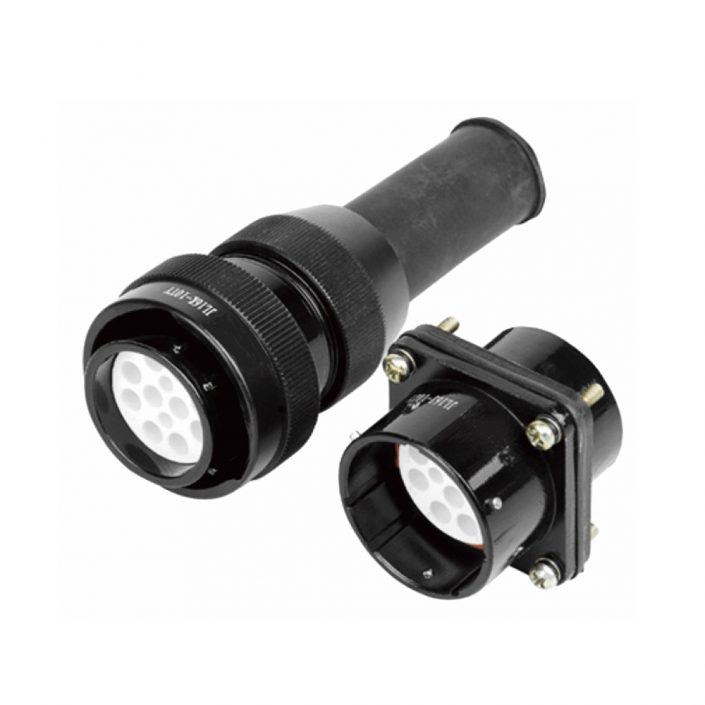 EB-418-5014 10芯圓形連接器直式JL公母對(duì)接四孔法蘭卡扣連接焊接插頭&插座牽引連接器