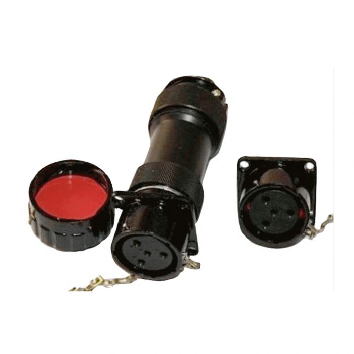 EB-418-5017 JL連接器插頭&插座4芯直式卡扣連接接線帶防塵蓋公母對接面板安裝