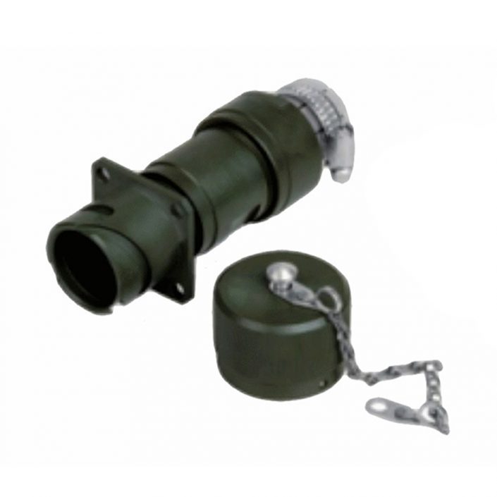 EB-418-5024 JL系列電連接器壓接直式92殼體4芯插座卡口連接4孔法蘭