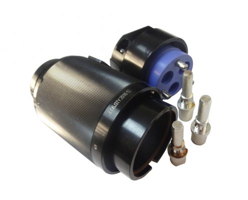 3芯圓形插頭公頭6殼公頭直式壓接JL牽引機(jī)車連接器