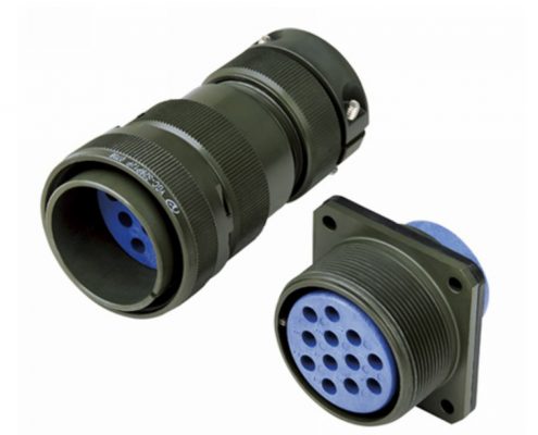 鐵路機(jī)車連接器插頭插座28殼體12芯4孔法蘭公母對(duì)接螺紋連接