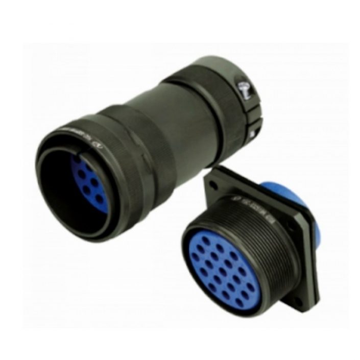 EB-418-6006 19芯圓形連接器JY系列32殼體插頭插座公母對接直式4孔法蘭螺紋連接