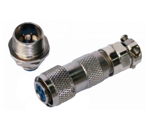 鐵路機車用電連接器TL3芯插頭插座公母對接直式螺紋連接