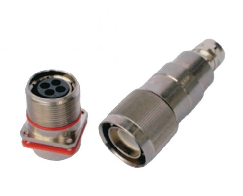 4芯插頭插座連接器TL系列直式螺紋連接插頭插座公母對(duì)接4孔法蘭牽引連接器