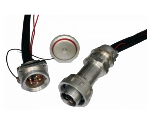 電連接器TL系列7芯直式卡口連接插頭插座公母對(duì)接接線4孔法蘭