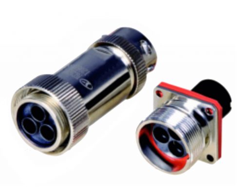 TL連接器3芯直式螺紋連接插頭插座公母對(duì)接4孔法蘭牽引連接器