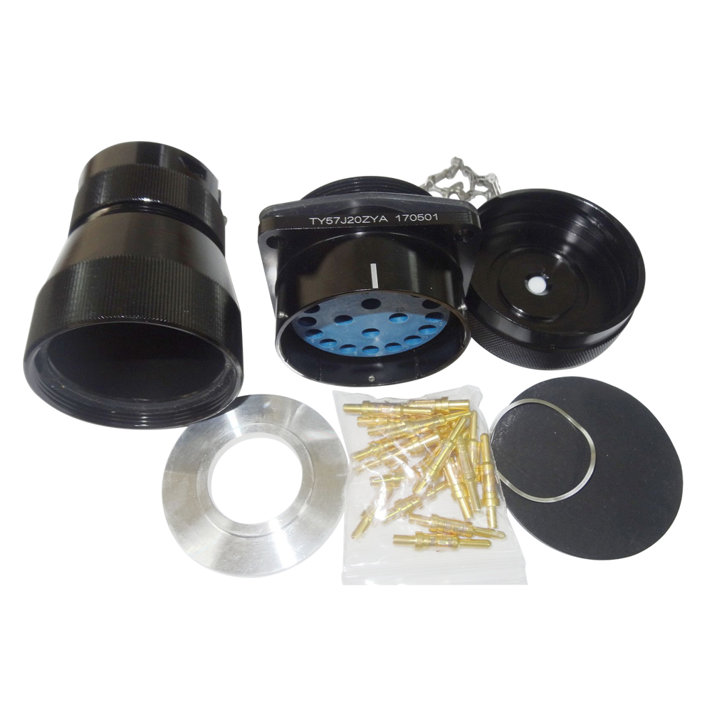 EB-418-9004 圓形電連接器TY系列57殼體20芯公插座軌道交通牽引機車連接器