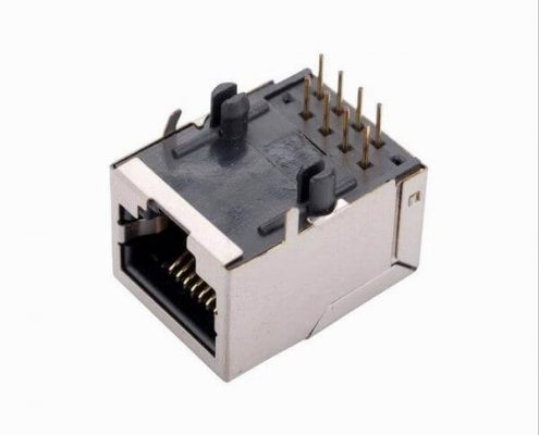 RJ45網(wǎng)絡(luò)插接口8P8C-90度黑色耐高溫網(wǎng)絡(luò)插座