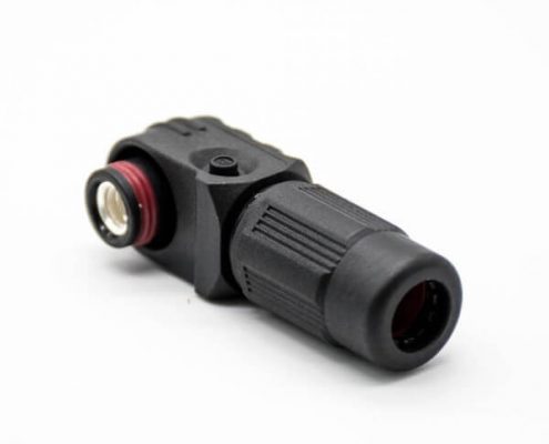 高壓大電流連接器12mm黑色I(xiàn)P65 350A帶孔銅牌彎式插頭插座一套