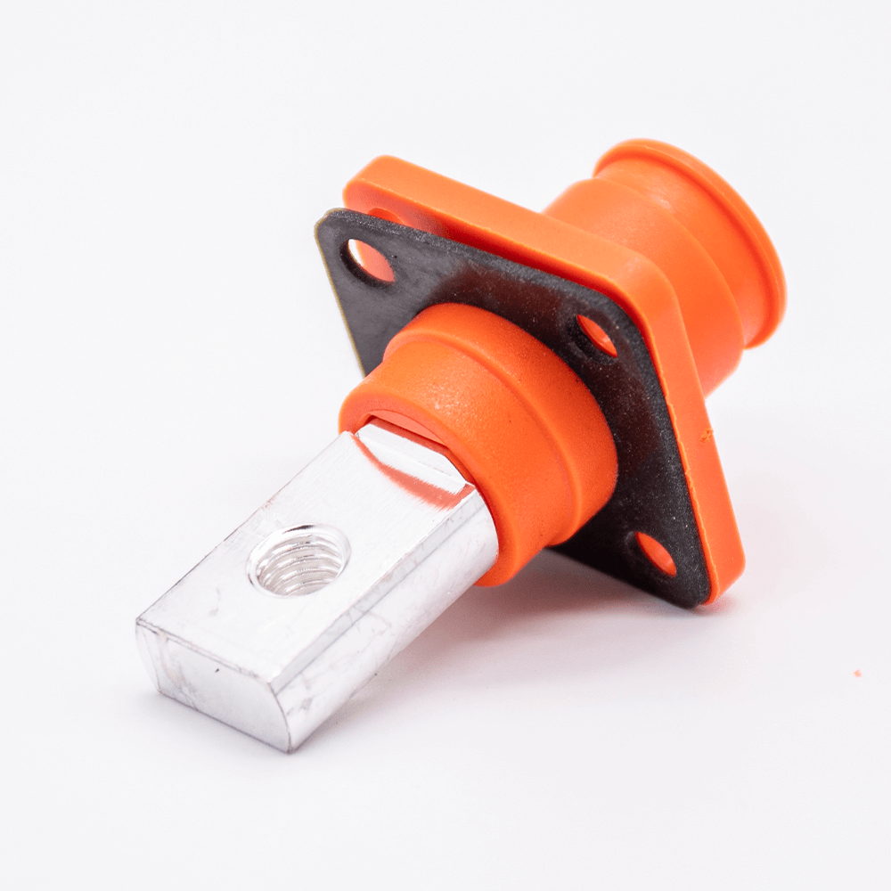 RHT-1P-6O-C16-R&RHT-1S-6B-BL-L_10 新能源高壓防水大電流連接器100A彎式6mm橙色I(xiàn)P65插頭插座一對(duì)