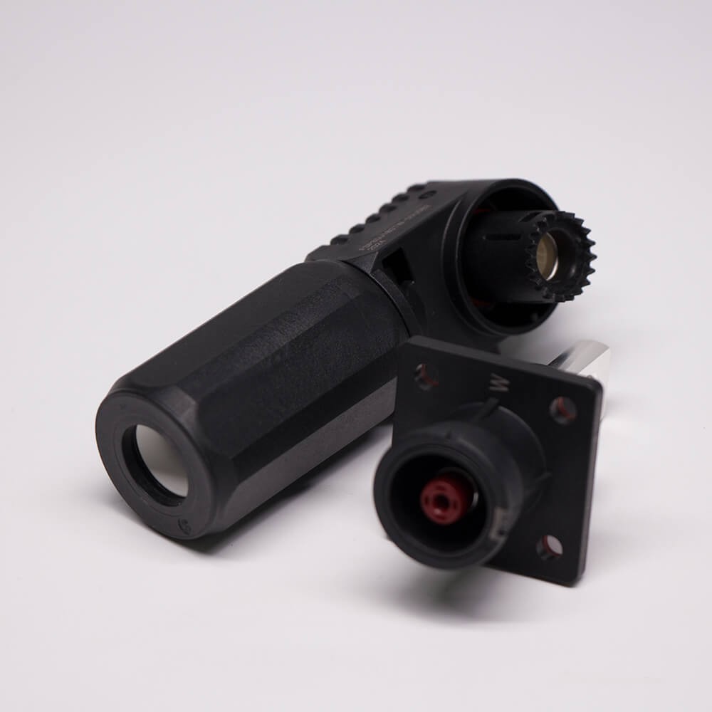 RHT-1P-8B-RW&RHT-1S-8B-BL-LW_2 高壓大電流連接器彎式8mm黑色插頭插座一套對(duì)接款250A