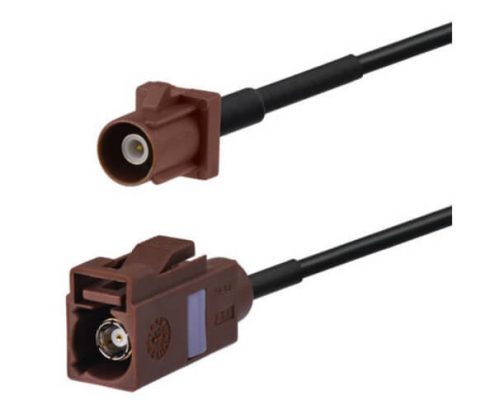 汽車天線Fakra F型母頭轉(zhuǎn)公頭直式接線2米