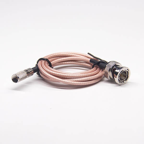 din-cable-connector-1023-male-straight-to-bnc-male-coaxial-cable(5) 焊接bnc連接頭公頭直式轉(zhuǎn)din系列1.0/2.3公頭直式組裝電纜