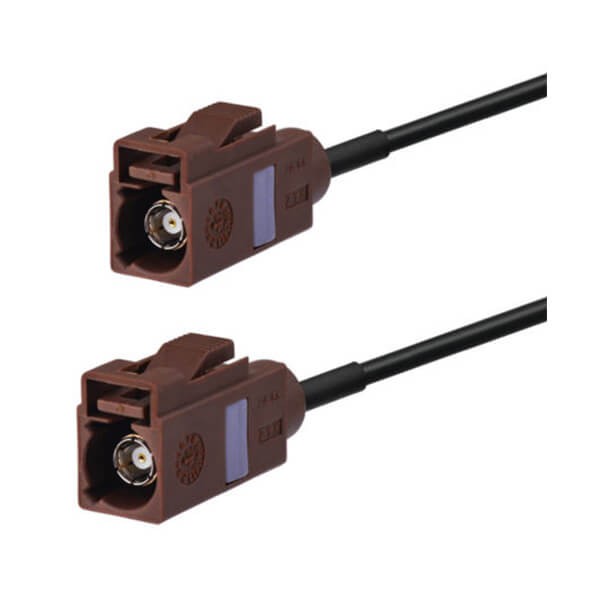fakra-antenna-f-type-brown-female-to-female-pigtail-cable-car-extension-cable-5m 延長(zhǎng)線天線車用Fakra F型直式母轉(zhuǎn)母接線5米