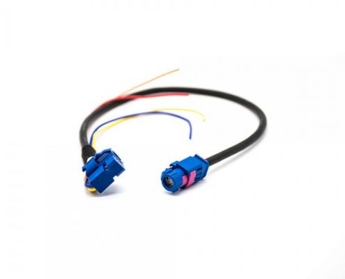 HSD鏈接器4芯直式母頭轉(zhuǎn)母頭彎式接線連接器1米