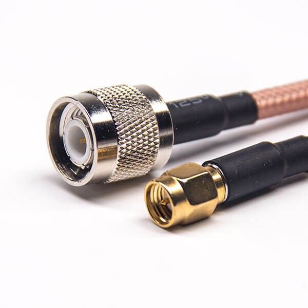 male-to-male-coaxial-cable-connector-straight-tnc-to-straight-sma-for-rg142-cable(5) TNC公頭直式組裝線材轉(zhuǎn)SMA直公頭接RG142線材