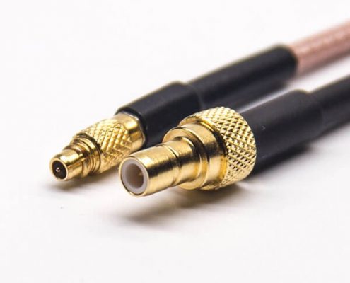 SMB接頭180度直式母頭轉(zhuǎn)MMCX直式公頭接RG316線