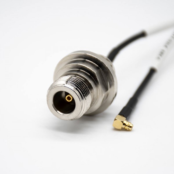 射頻轉(zhuǎn)接頭N頭母頭轉(zhuǎn)MMCX公頭轉(zhuǎn)接頭彎式連接器