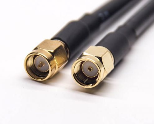 RF SMA公頭線直式轉(zhuǎn)SMA公頭反極性直式接RG58 RG223