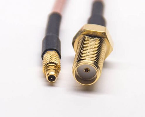 SMA接口線180度母頭轉MMCX180度公頭接RG316