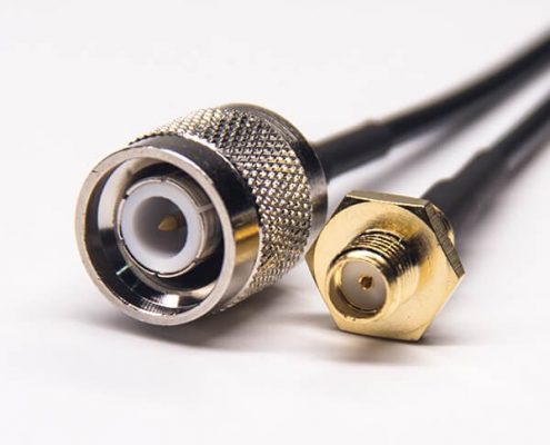 射頻線連接頭sma后鎖板防水母頭轉(zhuǎn)180度tnc公頭