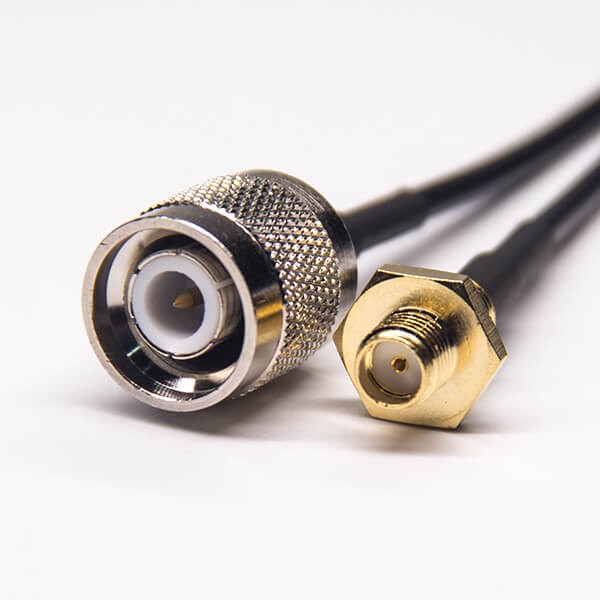 sma-female-bulkhead-waterproof-to-tnc-straight-male-cable-assembly-with-rg174 射頻線(xiàn)連接頭sma后鎖板防水母頭轉(zhuǎn)180度tnc公頭
