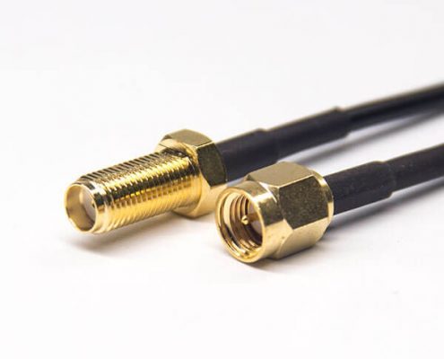 sma射頻接頭信號線sma公轉(zhuǎn)母直式同軸電纜接RG174線材