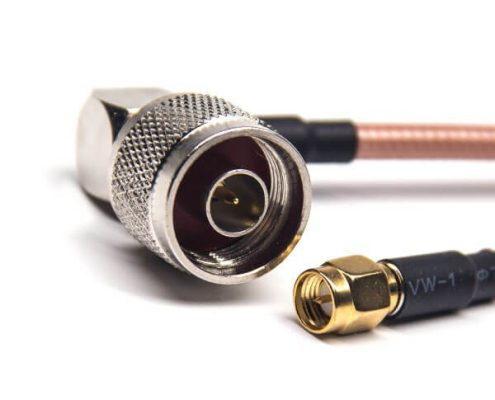 直角型n型公頭彎式轉(zhuǎn)SMA直公頭接RG142