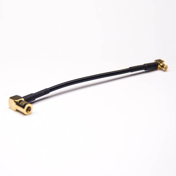 MCX信號線90度彎公頭轉(zhuǎn)SMB彎式母頭線接RG174