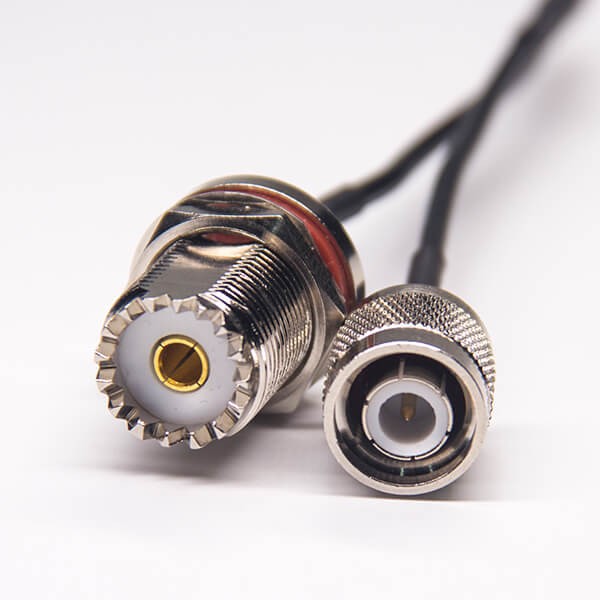 waterproof-uhf-straight-female-to-tnc-straight-male-rf-coaxial-cable-rg174 UHF穿墻直式母頭轉(zhuǎn)TNC公頭射頻線RG174