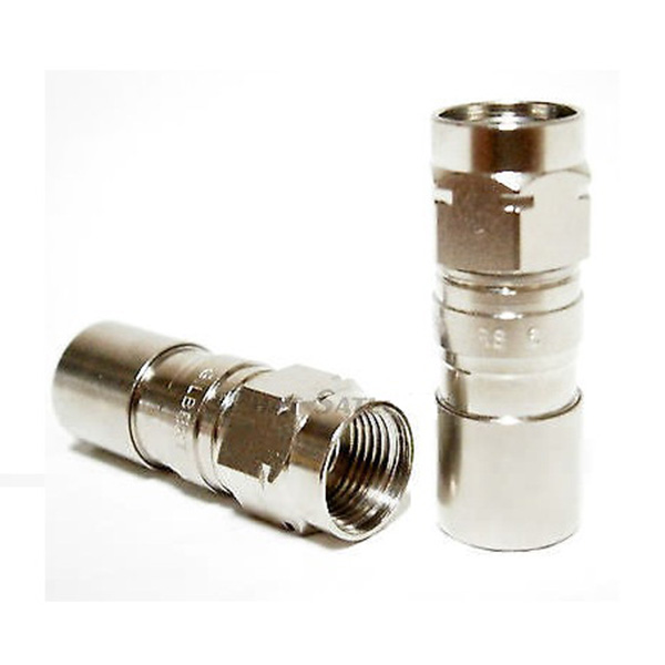 EB-003-0111 視頻線材接頭F公頭擠壓接RG6同軸線